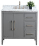 Vanity Art Bathroom Vanity With Sink, Cashmere Gray, 36", Single Sink, Brushed Nickel