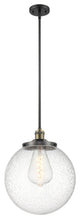 Beacon Pendant, Black Antique Brass, Seedy