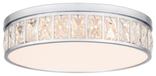Quoizel GIB1615 Gibson 15"W LED Flush Mount Drum Crystal Ceiling - Polished