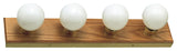 Design House 500207 StripLight 4 Light Vanity Strip - Honey Oak