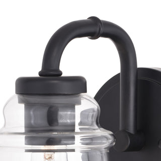 Toledo 1 Light Vanity Matte Black