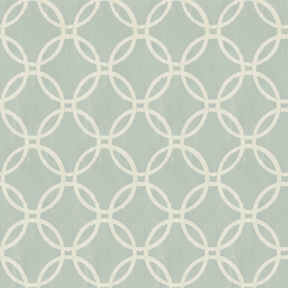 Eaton Blue Geometric Wallpaper Bolt