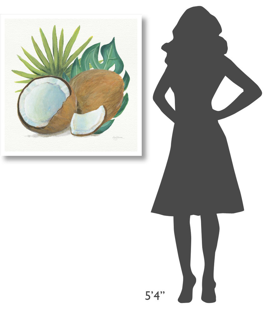 "Coconut Palm V" Digital Paper Print by Mary Urban, 32"x32"