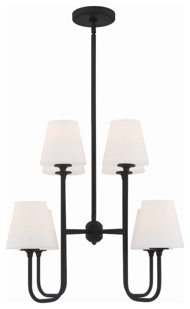 Keenan 8-Light Black Forged Chandelier