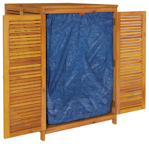vidaXL Patio Storage Box Outdoor Lockable Storage Tool Chest Solid Wood Acacia