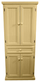Coastal Wide Kitchen Pantry Cabinet, Cupola Yellow