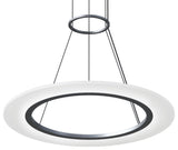 Sonneman 2071 Arctic Rings 24"W LED Suspension Pendant - Bright Satin Aluminum