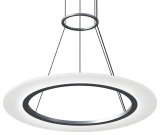 Sonneman 2071 Arctic Rings 24"W LED Suspension Pendant - Bright Satin Aluminum