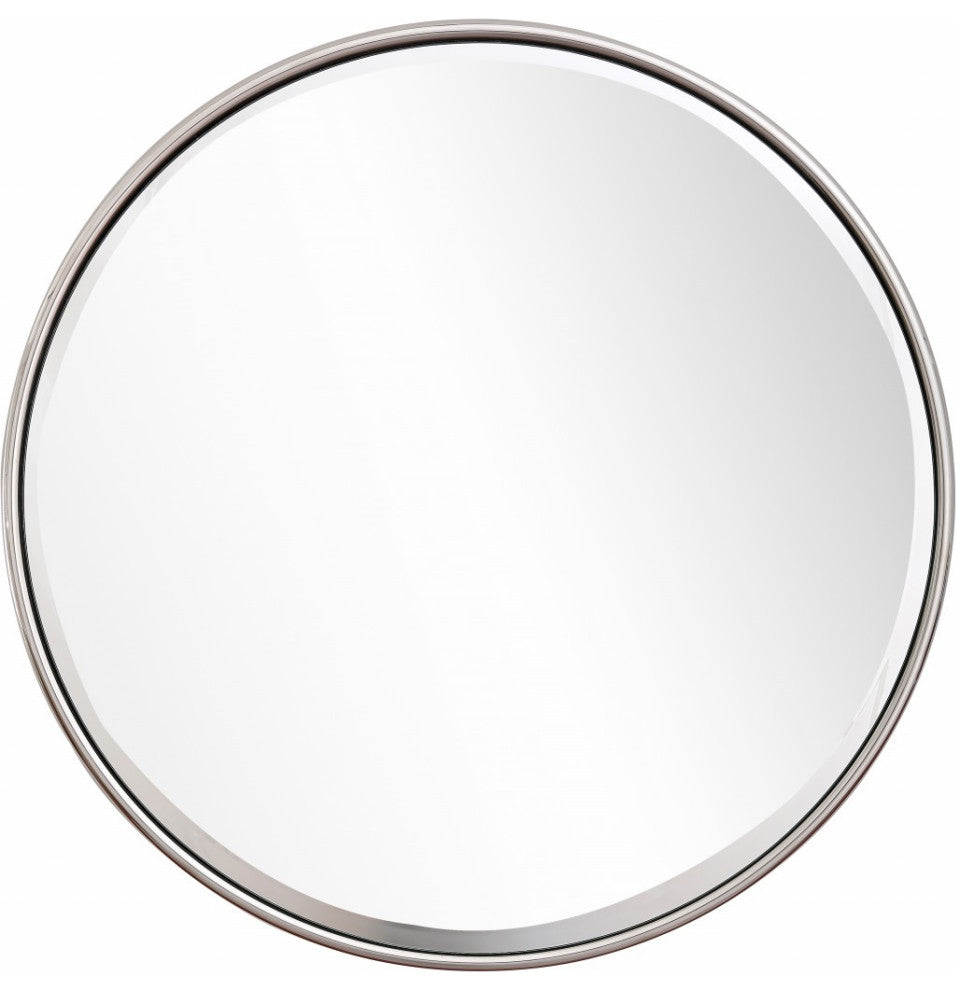 Silver Full Moon Wall Mirror