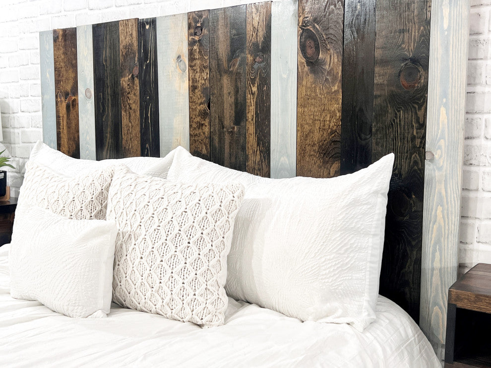 Handcrafted Headboard, Leaner Style, All Terrain Mix, Twin
