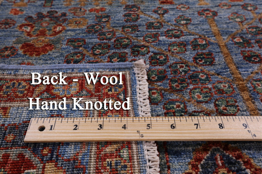 4' 2" X 6' 0" Persian Ziegler Handmade Wool Rug Q11158