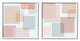 Geometric Square Shape College Industrial Stripe Patterned Abstraction,17 x 17