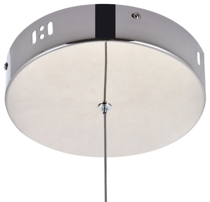 Samuel 3-Light Polished Nickel Pendant