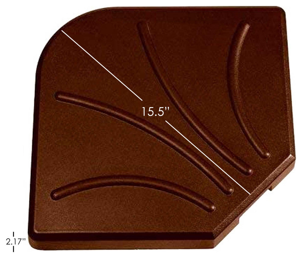Four Seasons Antique Bronze Sector Umbrella Base, 15.5"(Pack of 4)