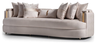 Carmela Mansion Sofa Almond/Gold
