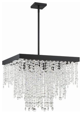 Winham 8-Light Black Forged Chandelier