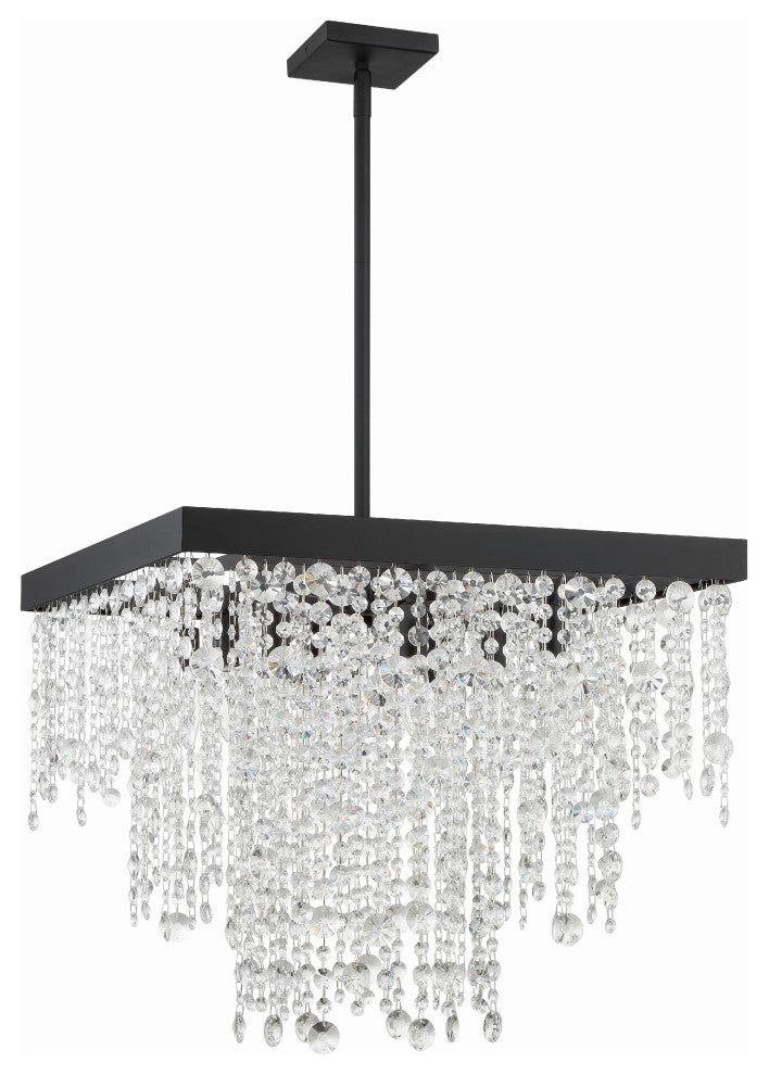 Winham 8-Light Black Forged Chandelier