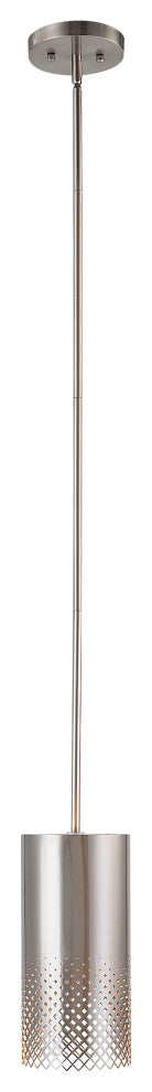 Uttermost Manheim 1-Light Nickel Cylinder Pendant