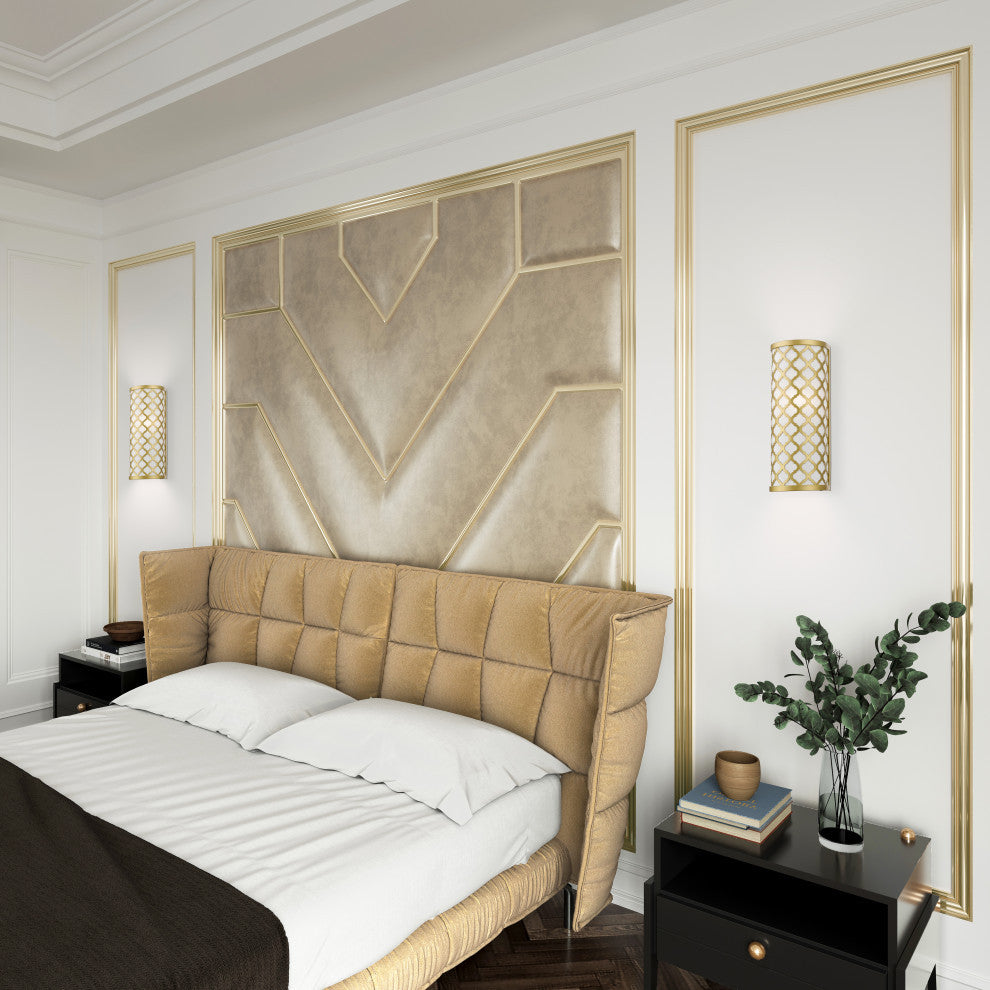 Arabesque 1 Light Soft Gold ADA Single Sconce