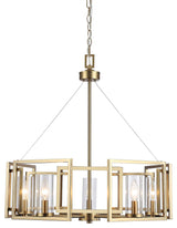 Golden Lighting 6068-5 Marco 5 Light 25"W Taper Candle Style - Brushed