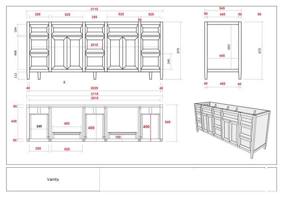 Santa Monica 84 Double Sink Bath Vanity in Graywashed Teak 2" Calacatta Nuvo