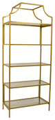 Palmer 5 Tier Glass Shelf Bookcase