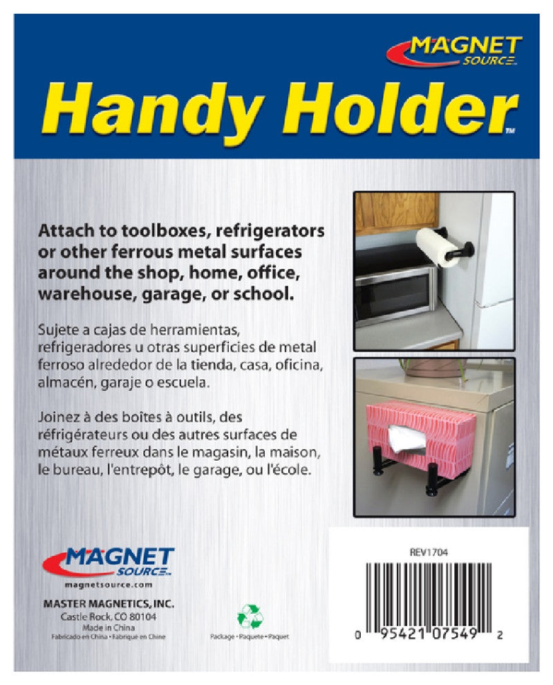 Master Magnetics 07549 Magnetic Paper Towel Holder, Black