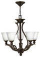Hinkley Bolla Medium Single Tier, Olde Bronze With Opal Glass