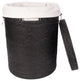 Artifacts Rattan™ Round Hamper With Lid, Tudor Black