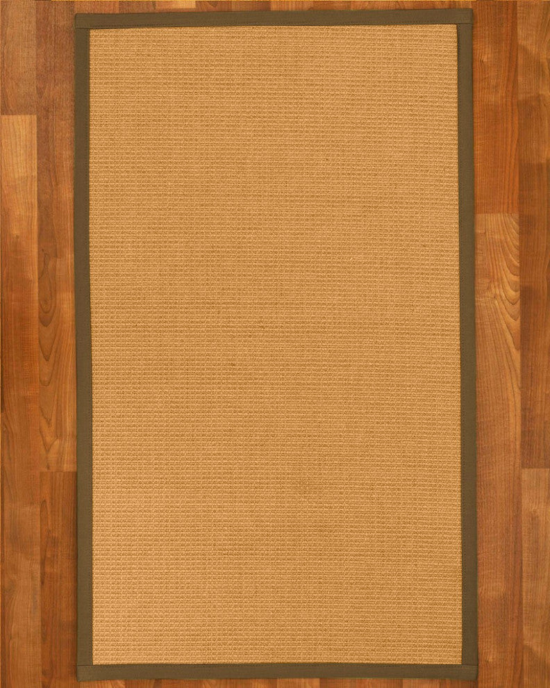 Natural Area Rugs Davlin Custom Sisal Rug, 12' x 15', Malt Border