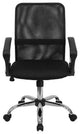 Scranton & Co Mid-Back Mesh Office Chair in Black