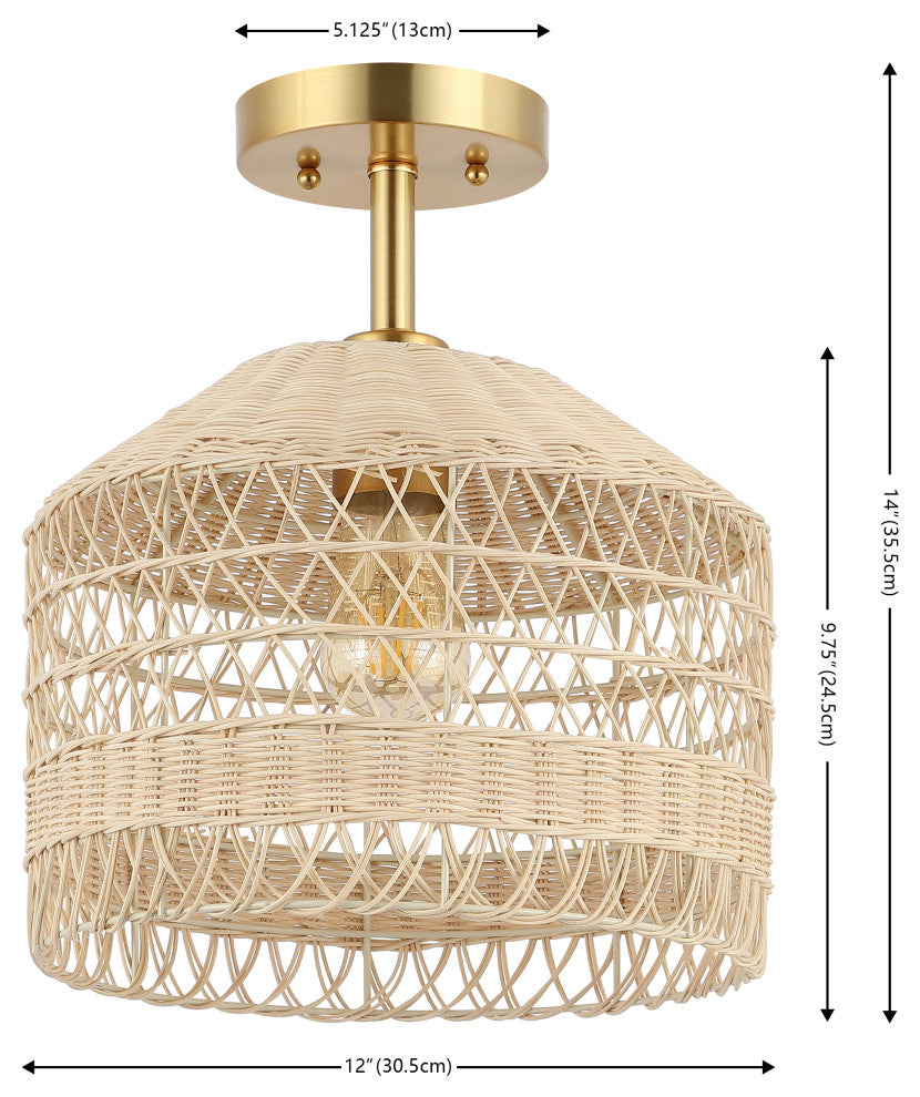 Safavieh Noyuna 12" Flush Mount Lighting