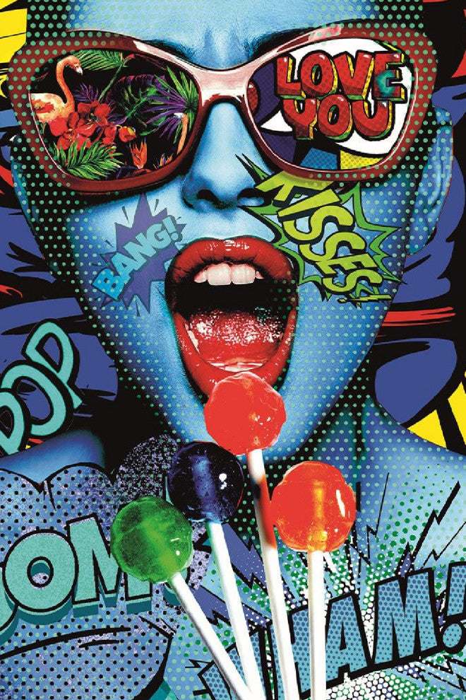 Pop Art Inspired Plexiglass Artwork | Andrew Martin Lollypop, Xtra Large