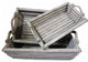 Rustically Charmed Wooden Trays, Set Of 3, Gray