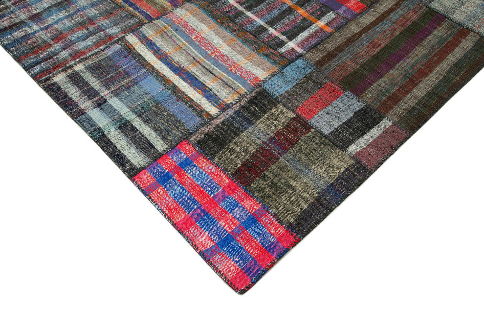 Rug N Carpet - Handmade Anatolian 6' 9'' x 10' 2'' Vintage Patchwork Kilim Rug