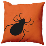 26"x26" Big Spider Decorative Throw Pillow, Dusty Orange