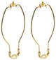 Aspen Creative 20007-12, 10" Heavy Duty Lamp Harp With Saddle Polished Brass 2Pk