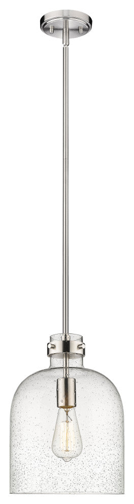 Zlite 817-9BN 1-Light Pendant, Clear Seedy
