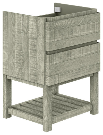 Fresca Formosa Floor Standing Open Bottom Modern Bathroom Cabinet, Sage Gray, 23", Cabinet Only