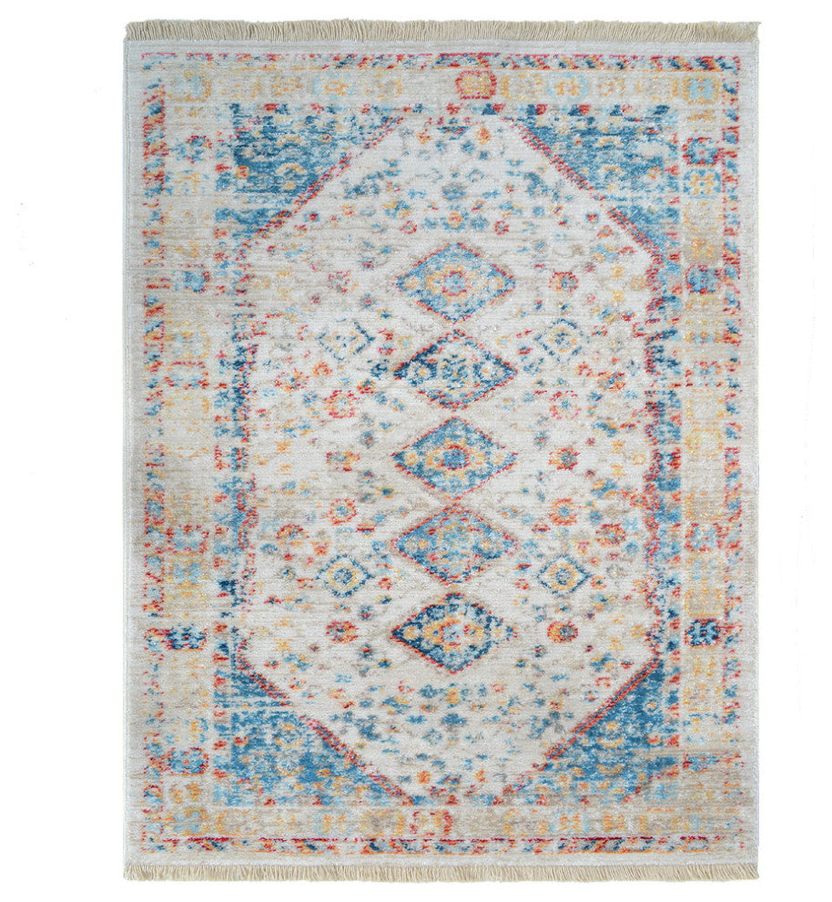 MACHINE MADE POLYESTER AREA RUGS  -Multicolor, Oriental ,Rugs for Living Room