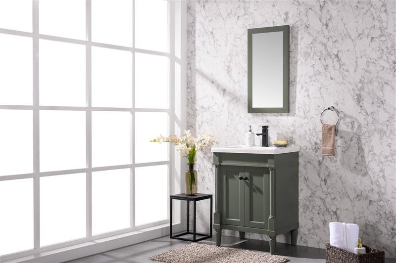 24" Pewter Green Sink Vanity