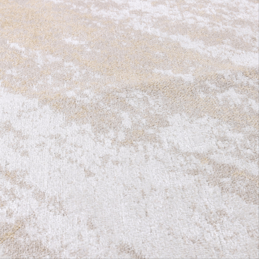 Machine Washable Austin Ivory/Beige Rug