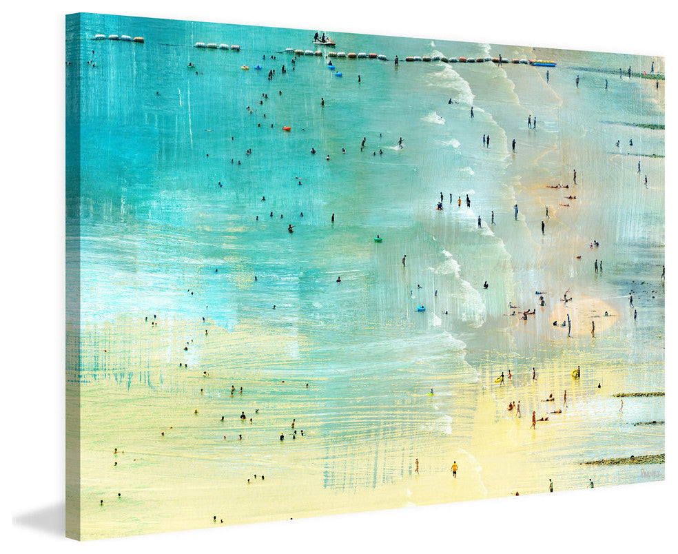 "Specks In The Water" Painting Print on Wrapped Canvas, 45"x30"