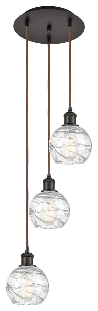 Innovations 113B-3P-OB-G1213-6 3 Light Multi-Pendant, Oil Rubbed Bronze