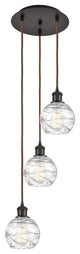 Innovations 113B-3P-OB-G1213-6 3 Light Multi-Pendant, Oil Rubbed Bronze
