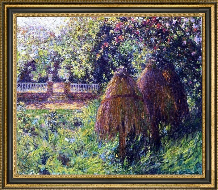 Henri Le Sidaner Hives Gerberoy Framed Premium Canvas Print, 20"x25"