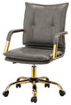 Modern Task Chair Office Swivel Chair with Tufed Back, Gray