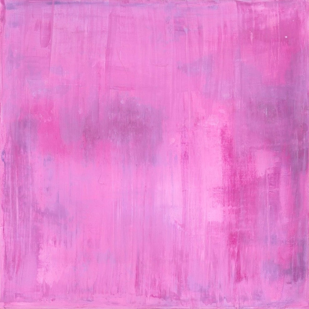 "Pink Obsession" Painting Print on Wrapped Canvas, 48"x48"
