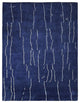 HAND KNOTTED LOOM SILK ECO-FRIENDLY RUGS-5'x8',Rectangle,Blue Beige,Contemporary