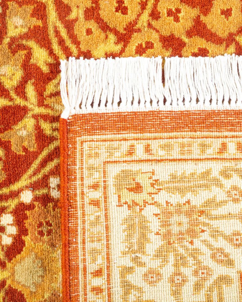 Mogul, One-of-a-Kind Hand-Knotted Area Rug Orange, 2'7"x8'3"